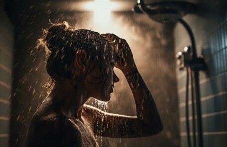 シャワーを浴びることで梅雨の体調不良を改善する